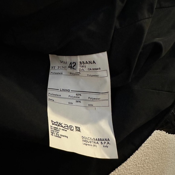 Dolce and Gabbana Silk Blend Cropped Jacket Size 42 Made in Italy - Picture 5 of 5